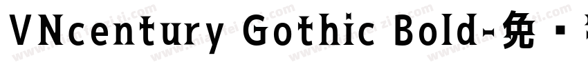 VNcentury Gothic Bold字体转换